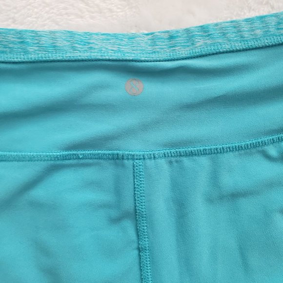 LAYER 8 QWICK DRY Mid Rise Blue Capri Yoga Pants SZ S - Picture 8 of 10